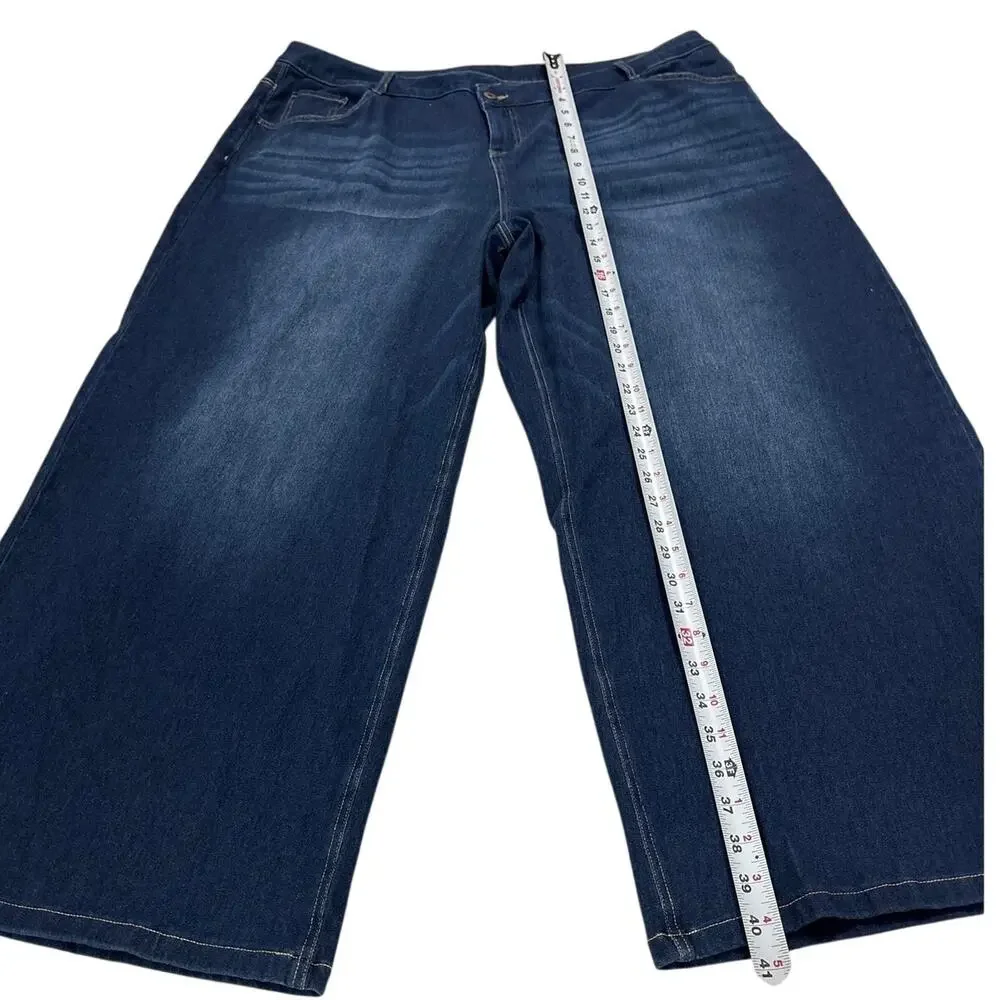 NWT Halara Women’s Plus Size 2x Asymmetric Low Rise Wide Leg Washed Casual Basic